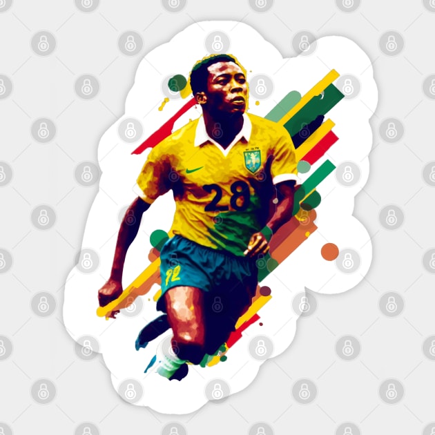 Pele Sticker by Tazlo